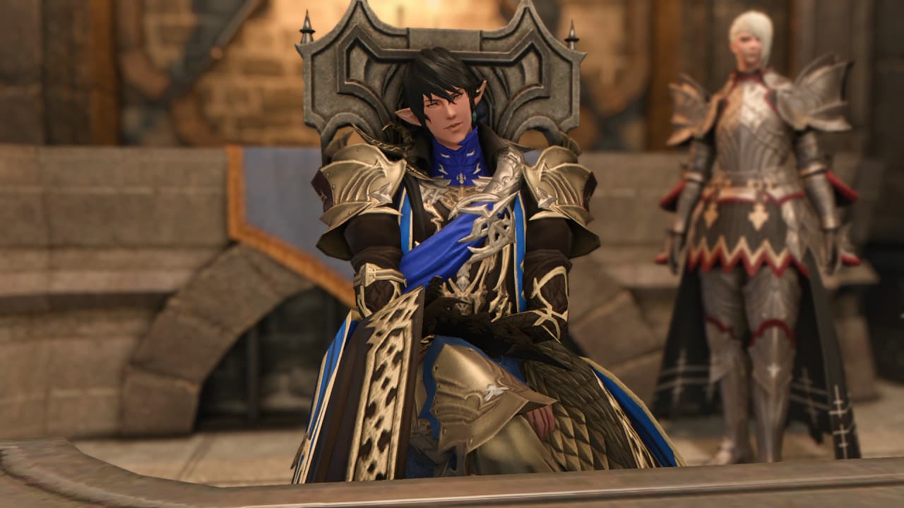 Noble seated on a throne